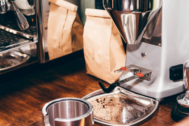 istock Coffee machine for making coffee in the cafe 921659726