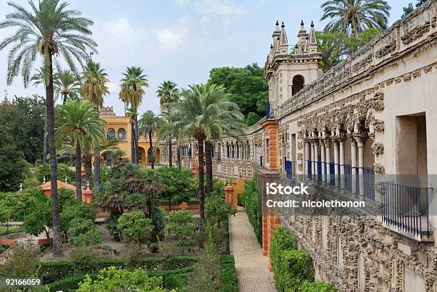 Real Alcazar Seville Stock Photo - Download Image Now - Seville, Royal Alcazar Gardens, Sevilla Province
