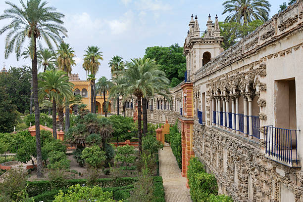 real alcazar seville - sevilla i̇li stok fotoğraflar ve resimler