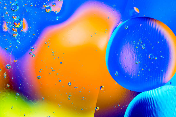 istock Scientific image of cell membrane. Macro up of liquid substances. Abstract molecule atom sctructure. Water bubbles. Macro shot of air or molecule. Biology, phycics or chymistry abstract background. 921661052