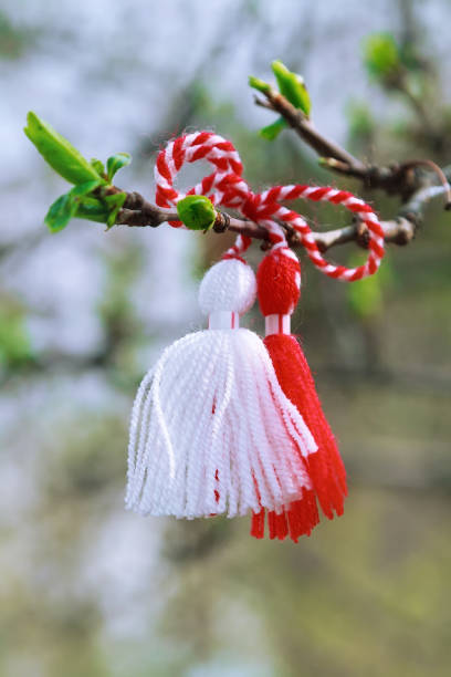 istock Bulgarian Martenitsa on the tree branch 921668022