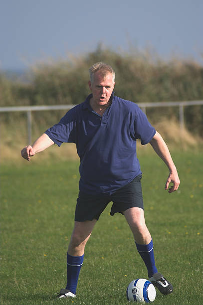 istock Mature soccer player with ambition 92166853