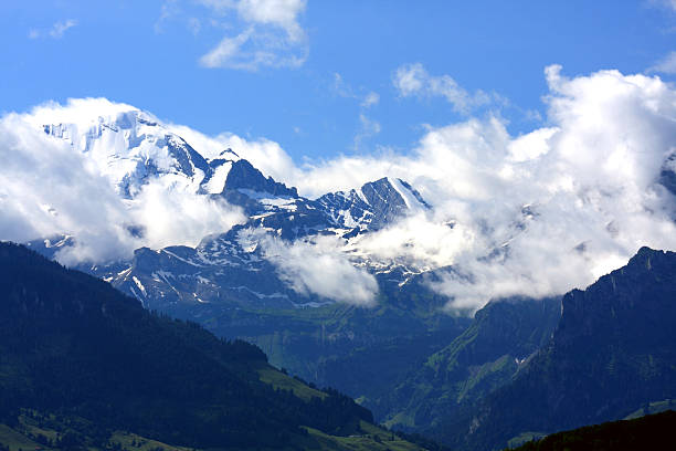 istock Mountain landscape with snow peak, Bernese Alps - Switzerland 92167157