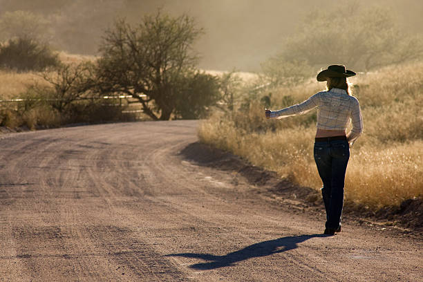 Hitch hiking stock photo