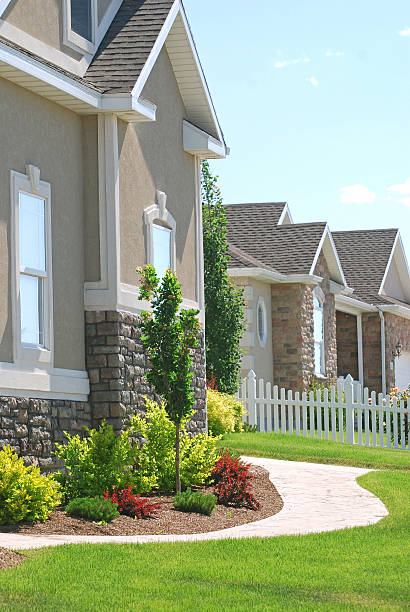 istock Row of new houses 92167449