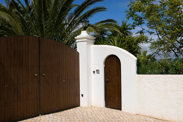 istock Gated & Walled Entrance to a Luxury Villa 92167788