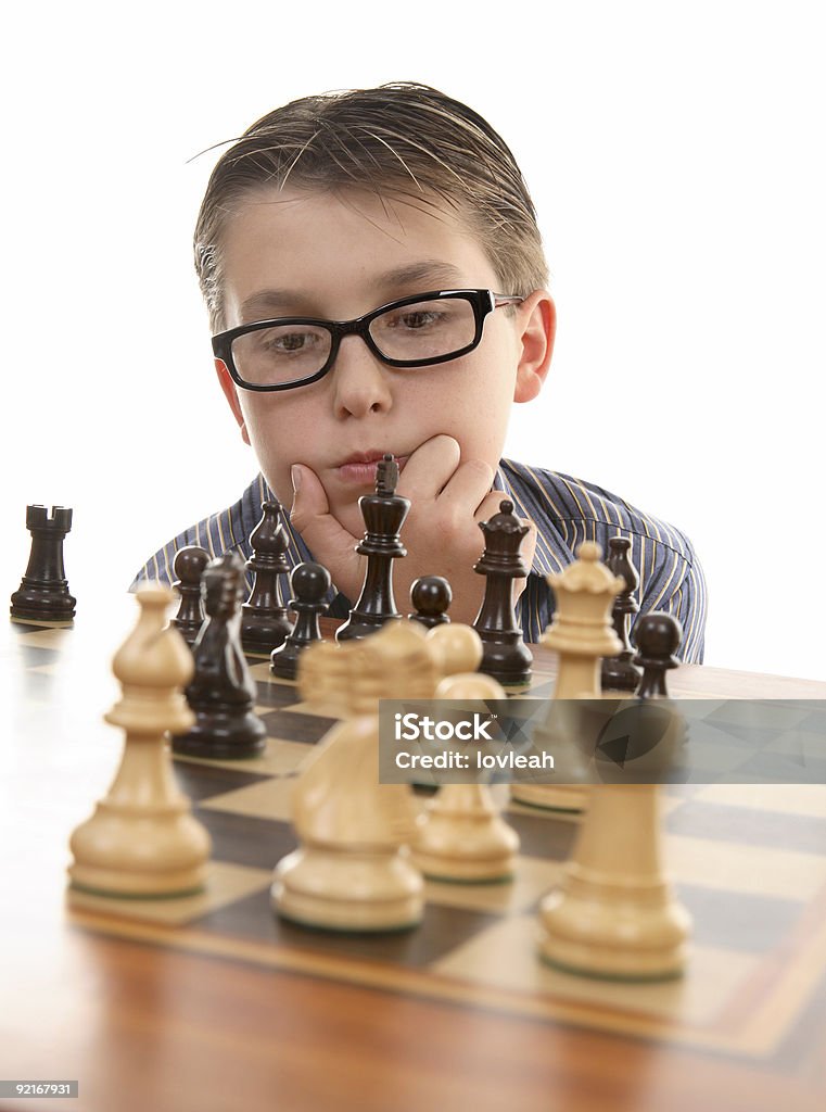 Schach Denker - Lizenzfrei Betrachtung Stock-Foto