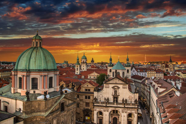 istock Prague Old Town after sunset. Europe, Czech republic 921680450