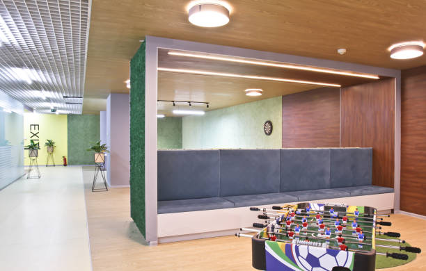 istock Table soccer in a large office room 921680660