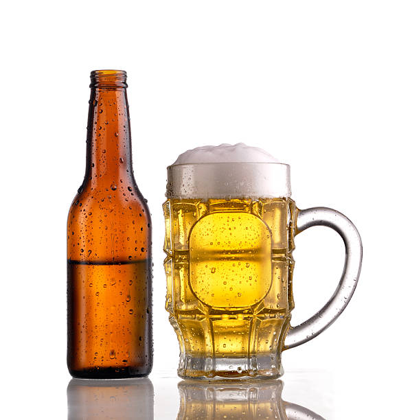 istock Mug and bottle of beer 92168342