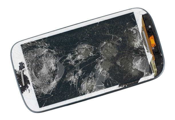 istock A broken screen of modern  phone. This device was wiped from a pneumatic gun. 921684172