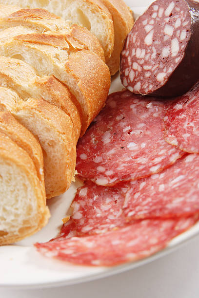 istock Baguette, Salami and Boudain 92169326