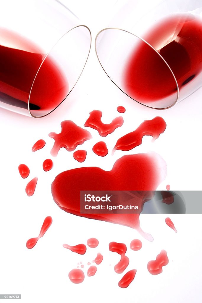 Vino rosso Romanticismo - Foto stock royalty-free di Alchol