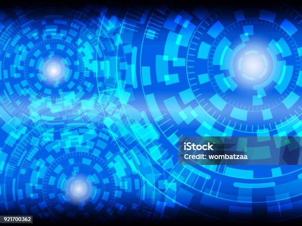 Abstract Technology Background Cyber Security Vector Illustration Stock ...