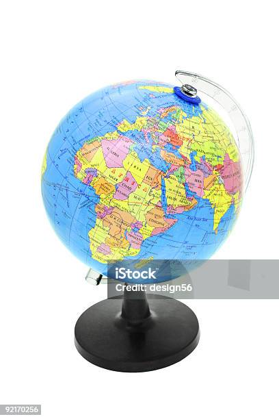 Globo - Fotografias de stock e mais imagens de Ficar de Pé - Ficar de Pé, Globo terrestre, Fundo Branco