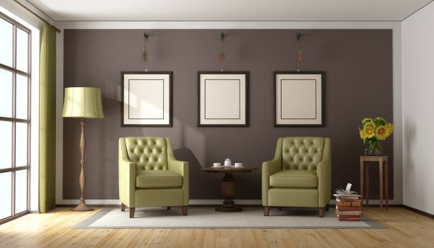 istock Coffee time in a classic living room 921703344