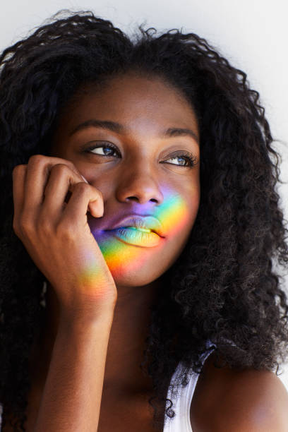 istock Beautiful rainbow girl 921703442