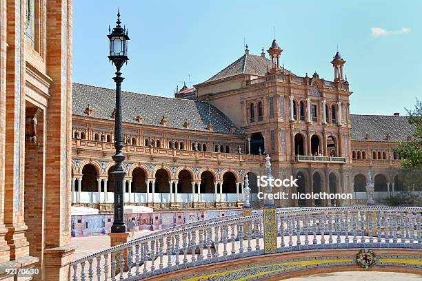 Foto de Plaza De Espana Sevilla e mais fotos de stock de Andaluzia - Andaluzia, Arquitetura, Azulejo