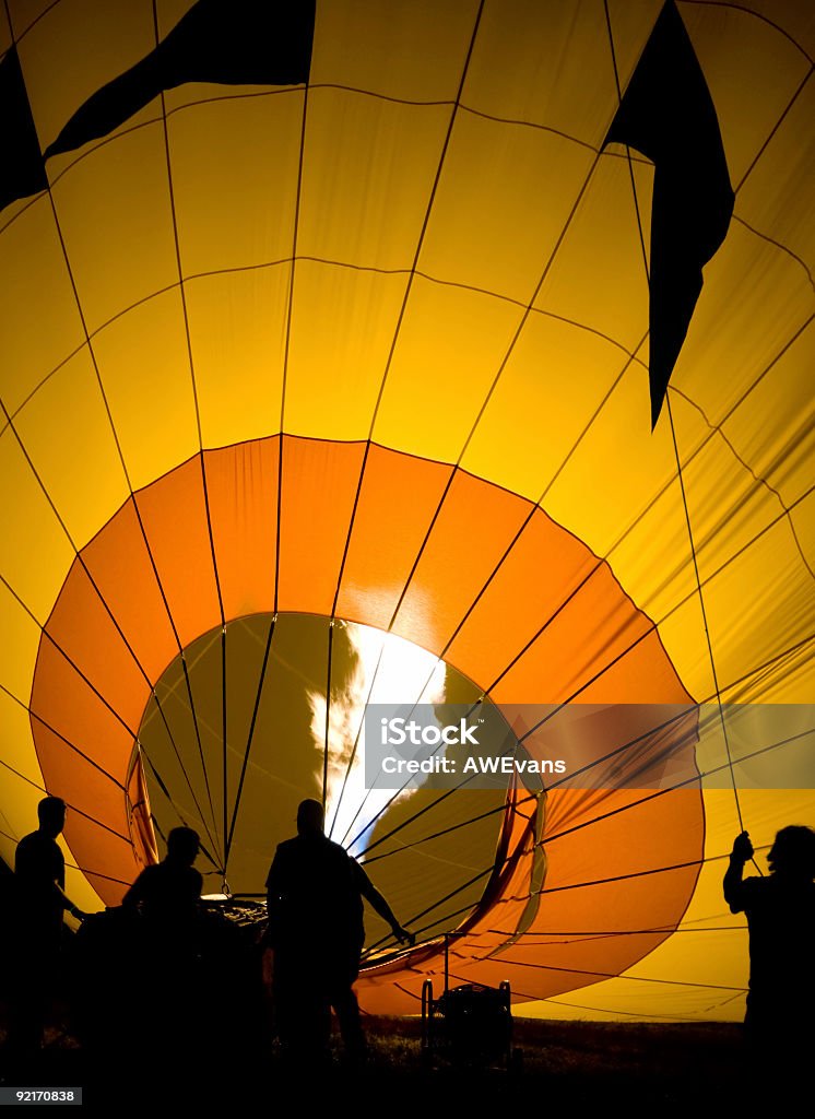 Balloon Glow - Lizenzfrei Heißluftballon Stock-Foto