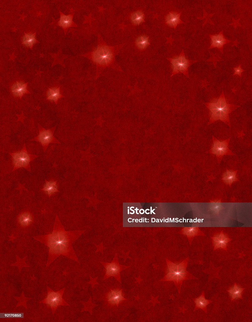 Star Lights on Red  Christmas stock illustration