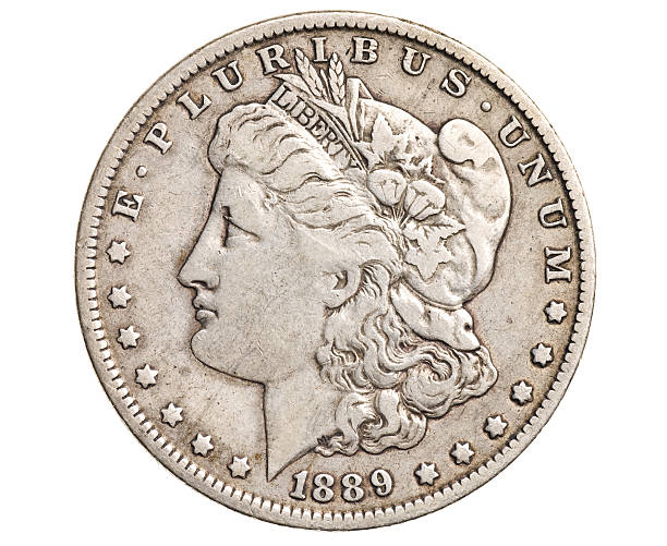 istock A close up of an antique silver dollar 92170899