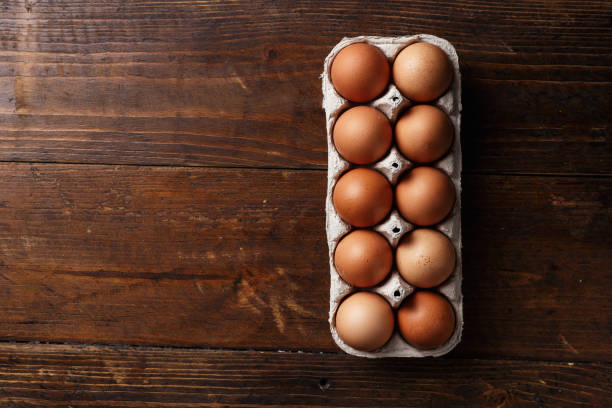 istock red chicken eggs in different shades of chicken eggs in a tray 921715572