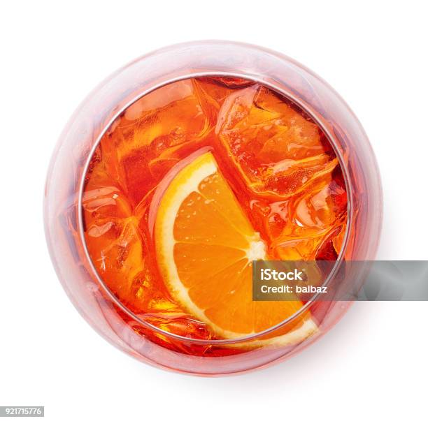 Bicchiere Di Cocktail Spritz - Fotografie stock e altre immagini di Veduta dall'alto - Veduta dall'alto, Cocktail, Alchol