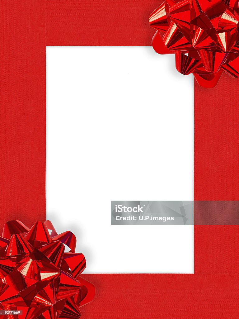 Cintas & Bows Christmas Frame (clipping path (Borde de corte), XXL - Foto de stock de Borde libre de derechos