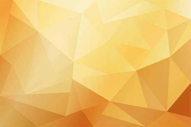 Abstract yellow and gold geometric background with lighting. Abstract yellow and gold geometric background with lighting. Vector graphic illustration triangle percussion instrument stock illustrations