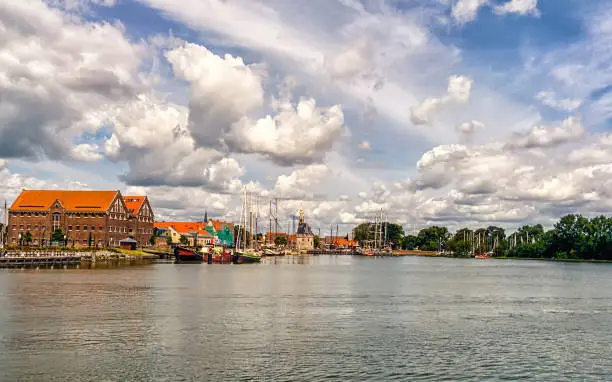 Hoorn in the Netherlands as seen from the water.