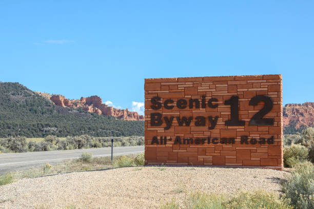 istock The panel of the Scenic Byway 12 in Utah 921738534