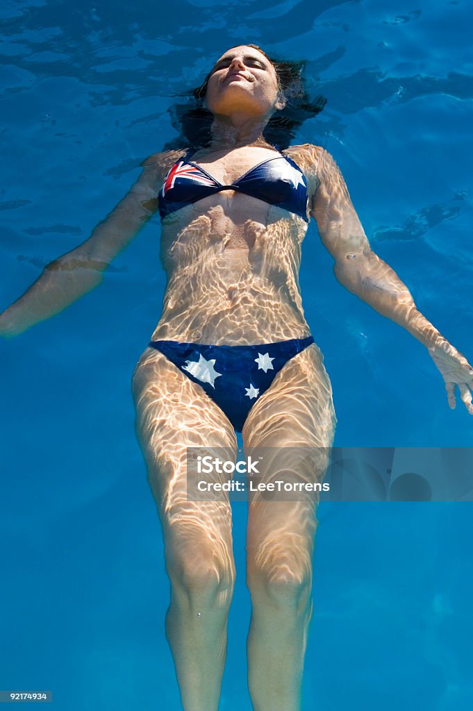 Garota australiano - Foto de stock de Abdômen Humano royalty-free