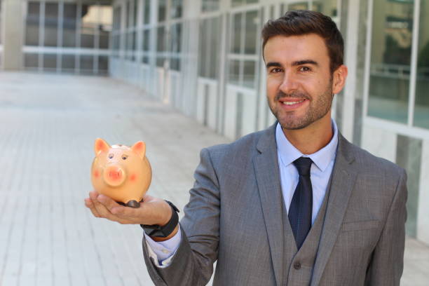 istock Thrifty man taking care of his future 921751546