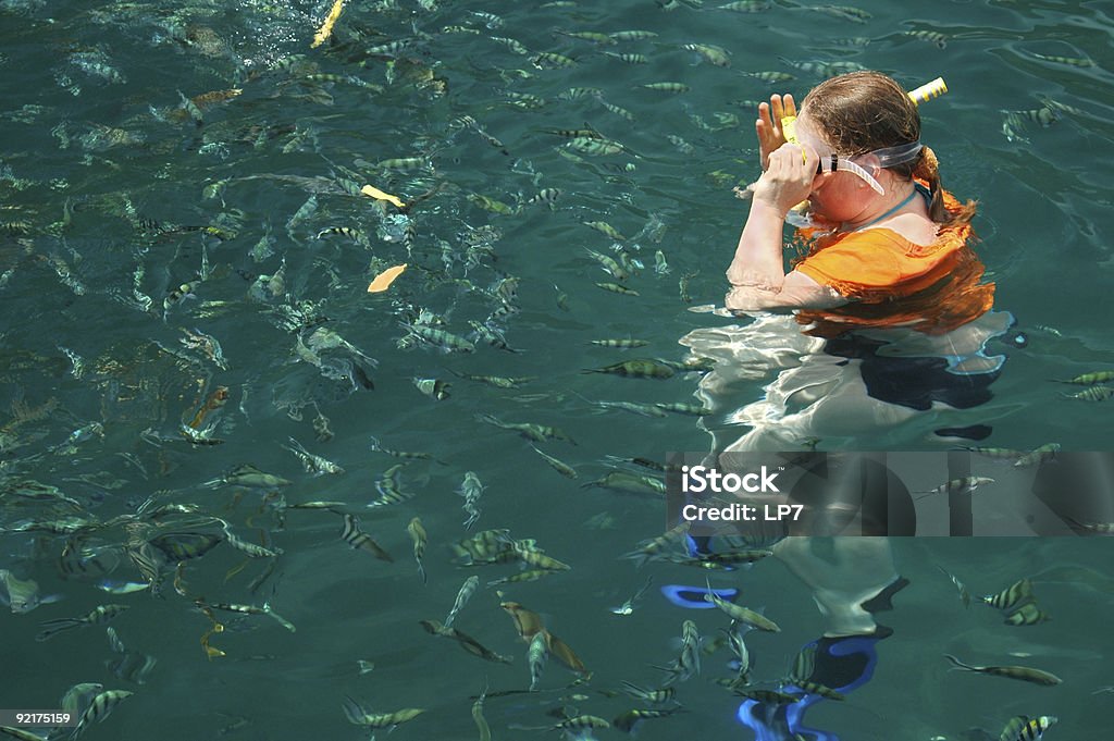 Schnorcheln - Lizenzfrei Auf dem Wasser treiben Stock-Foto