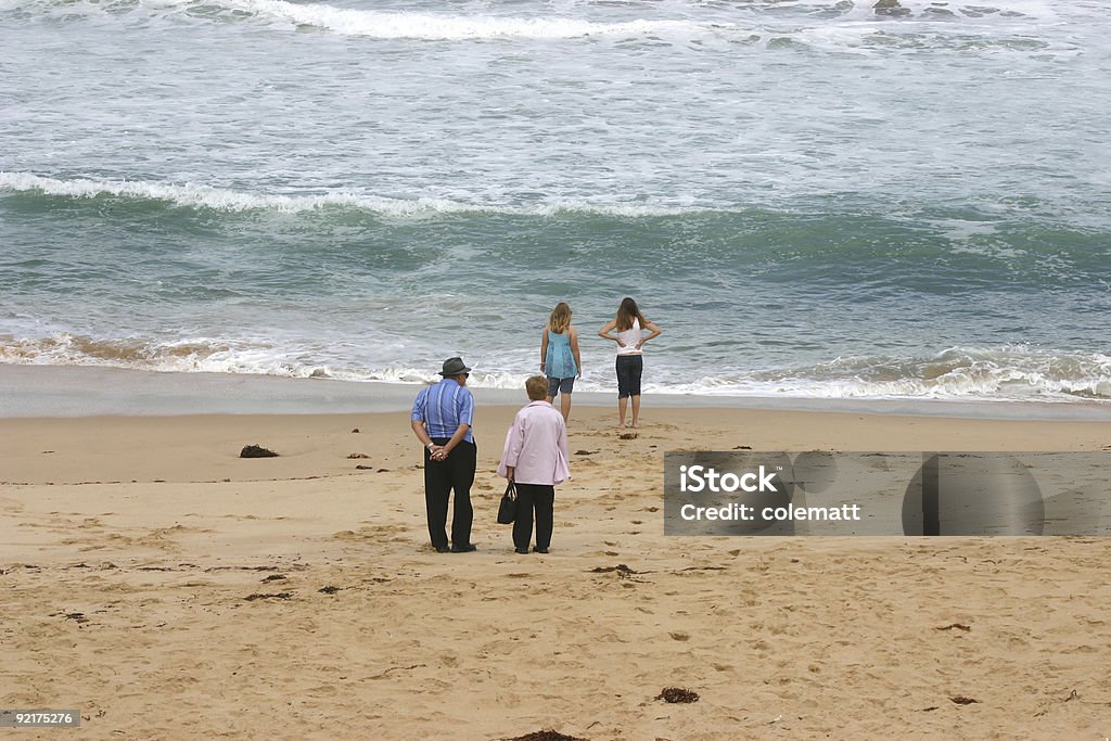 Famille à la plage - Photo de Melbourne - Australie libre de droits