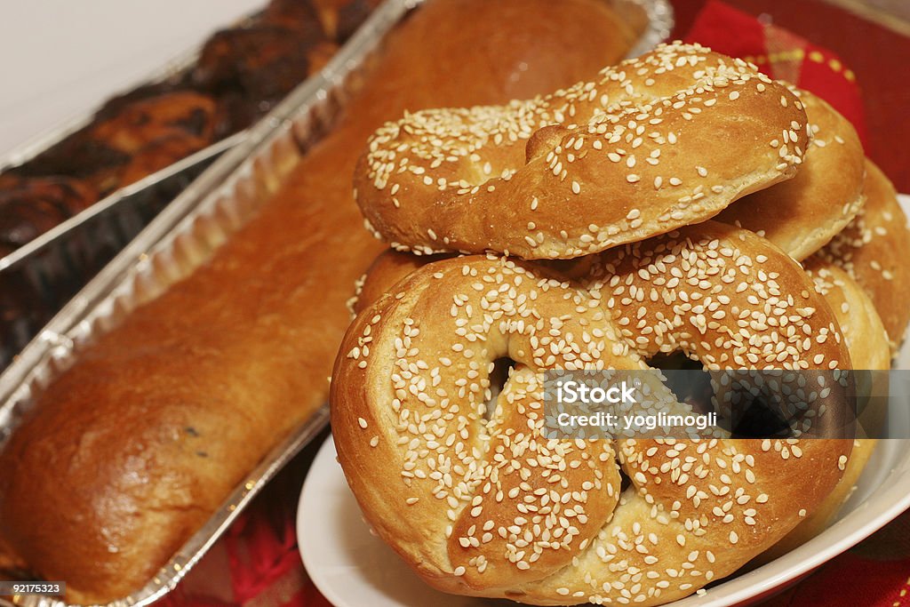pretzels caseiros - Foto de stock de Bolo royalty-free