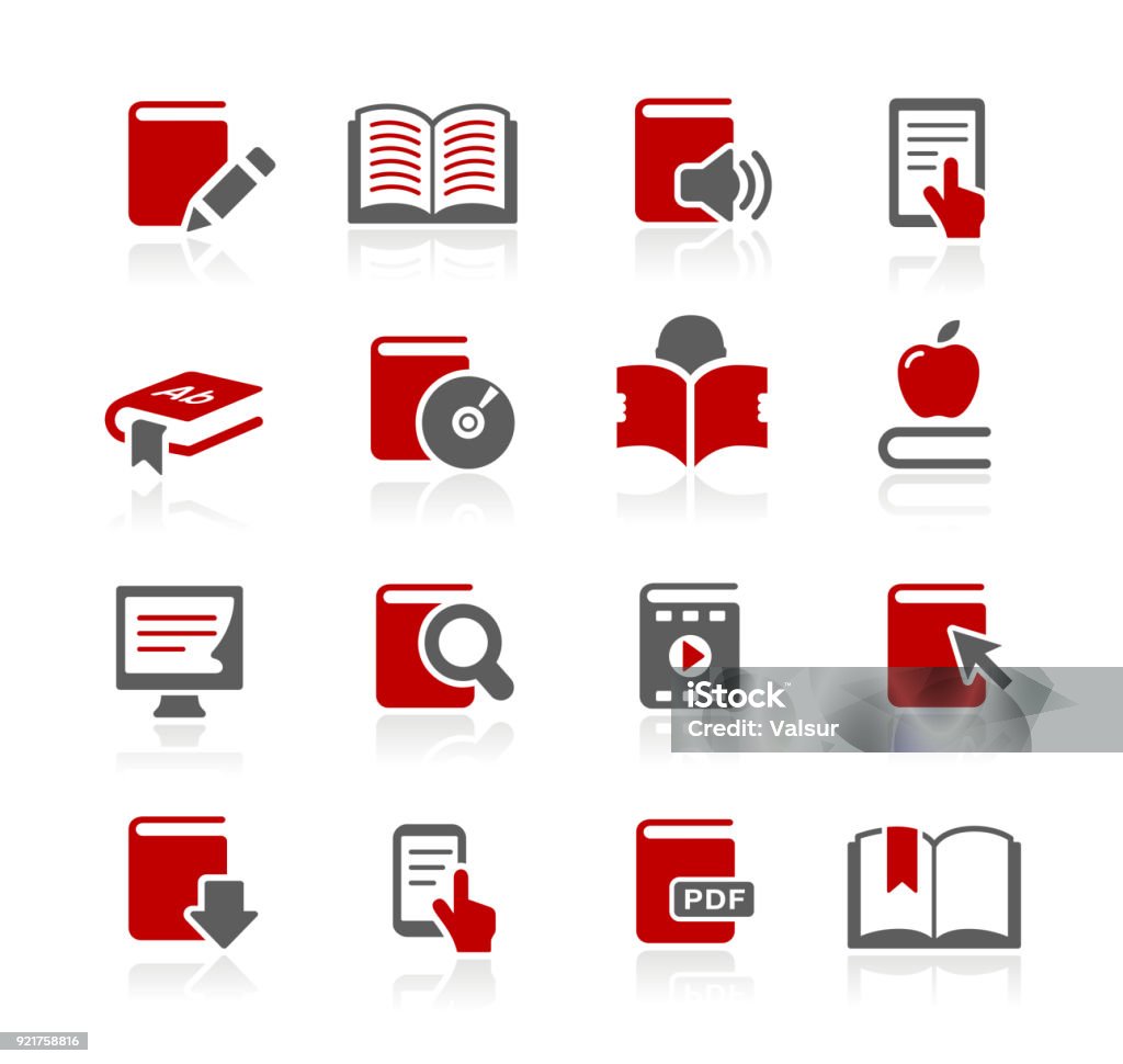 Book Icons // Redico Series Vector icons for your web or print projects. Icon Symbol stock vector