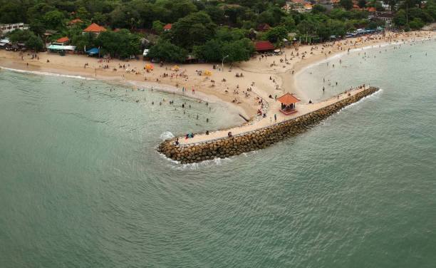 sanur beach, bali, indonesia - sanur imagens e fotografias de stock