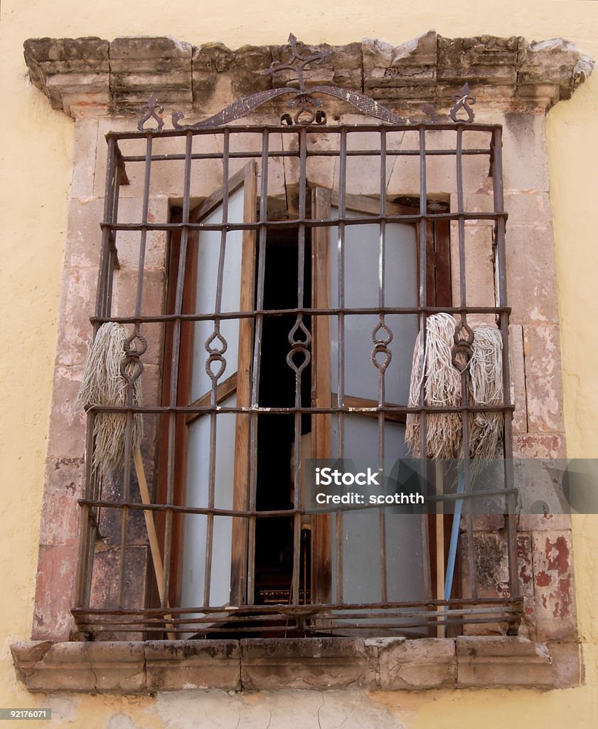 Fenster mit Verkäufer - Lizenzfrei Alt Stock-Foto