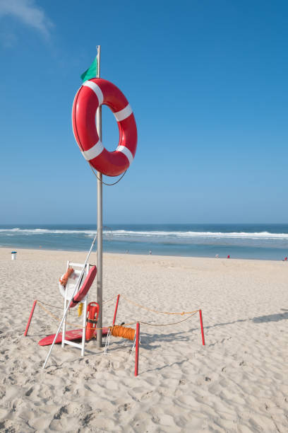 istock Lifeguard area on the beach of Costa Nova. Aveiro 921777112