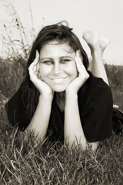 istock Happy country girl 92177936