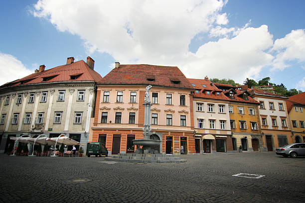 istock Ljubljana street (fisheye) 92177951