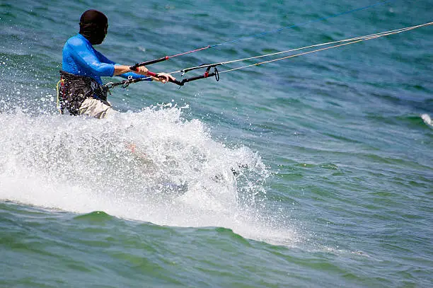 Photo of kitesurfing