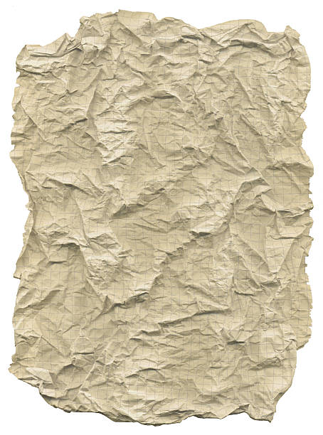 Cтоковое фото Мятая Скомканный в виде миллиметровой бумаги