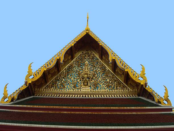 Stupa Roof stock photo