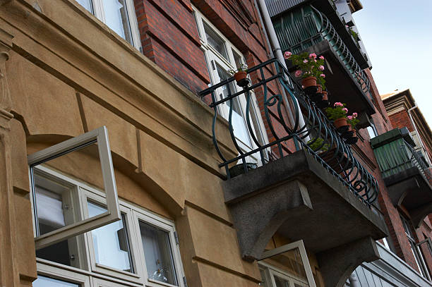 Apartments in Copenhagen stock photo