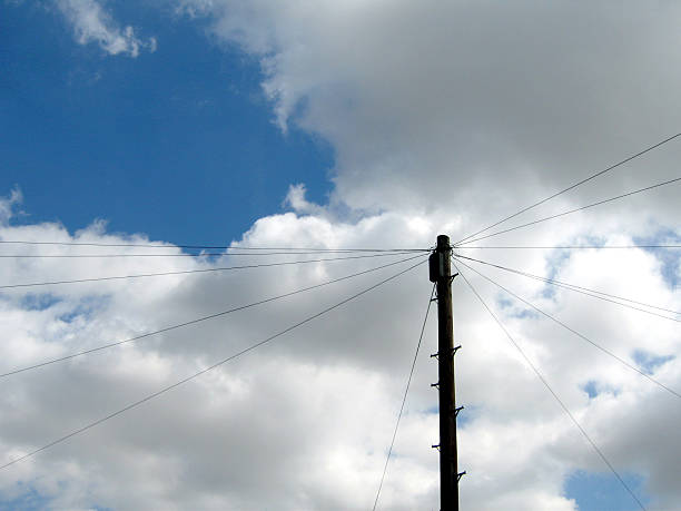 Utility Pole stock photo