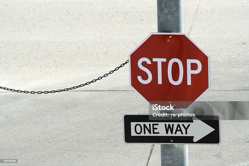 STOP - Lizenzfrei Am Rand Stock-Foto