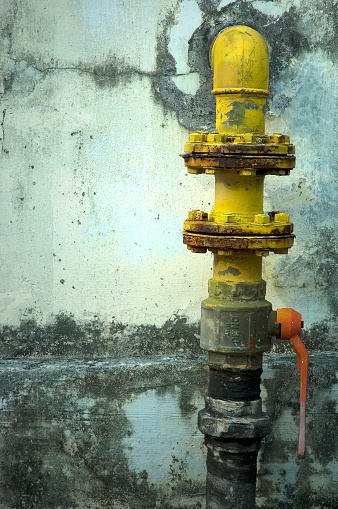 Yellow Gas Pipe