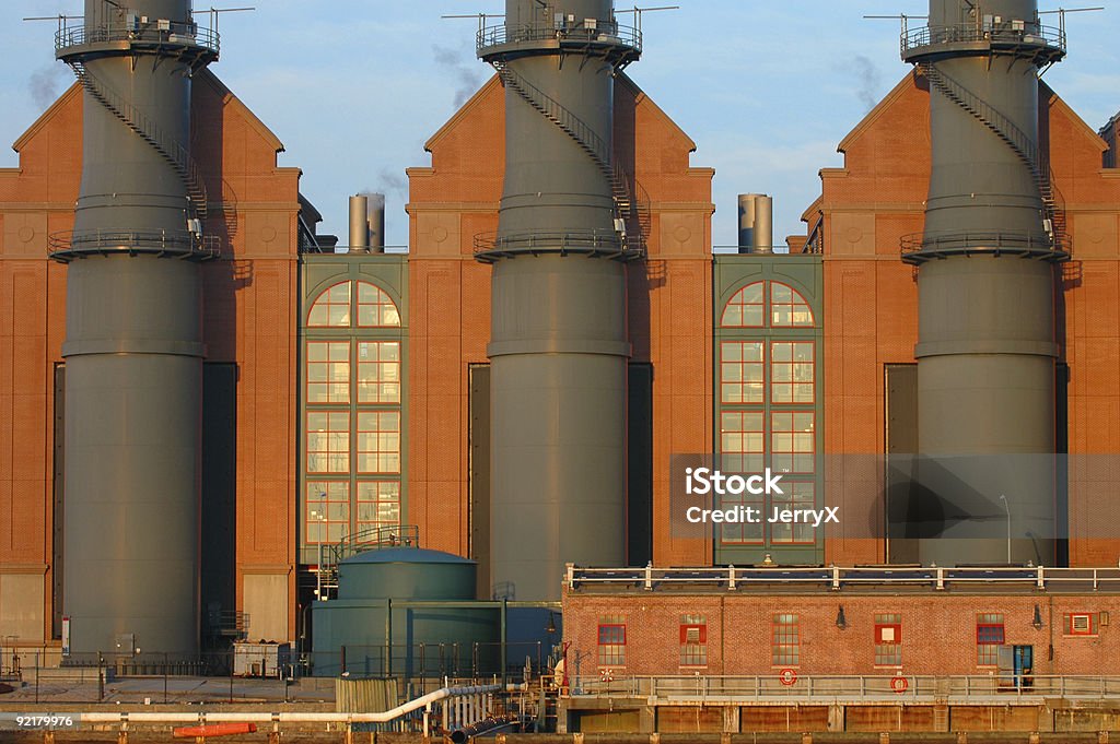 Fábrica de simetría - Foto de stock de Apilar libre de derechos